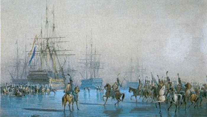 Французская кавалерия захватила датский флот война, интересное, случай