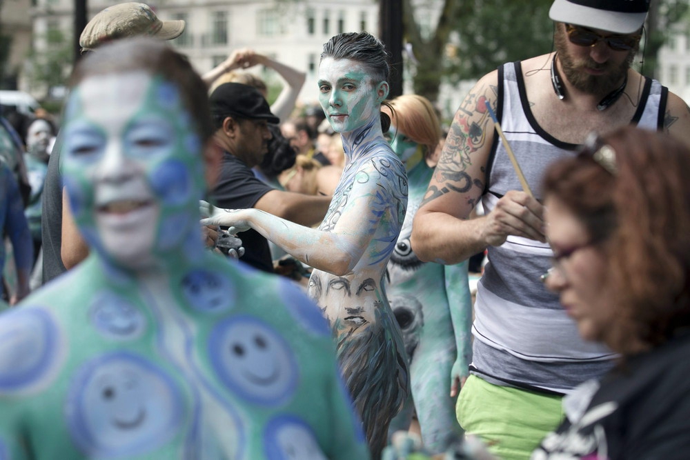 Уличный фестиваль боди-арта радует всех
