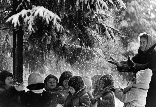 Русская зима в советских фотографиях ретро, фото