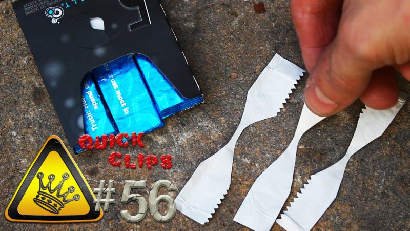 QC#56 - Gum Wrapper Fire Starter QC#56 - Gum Wrapper Fire Starter