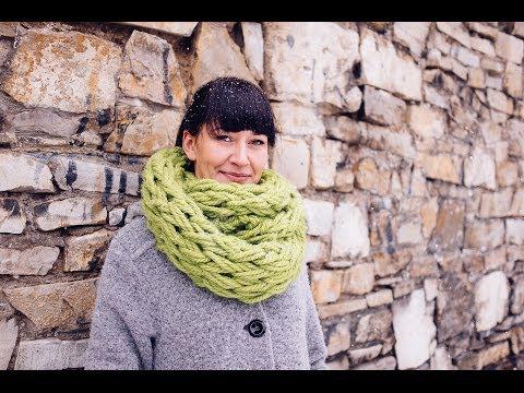 Как связать стильный шарф без спиц Как связать стильный шарф без спиц