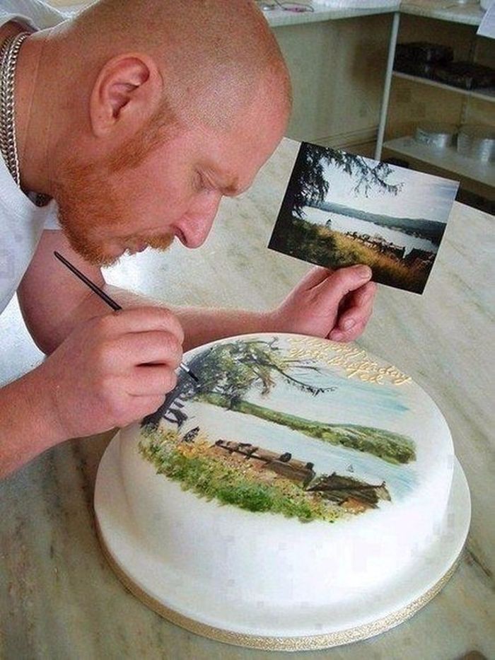 Художник - художнику еда, торт