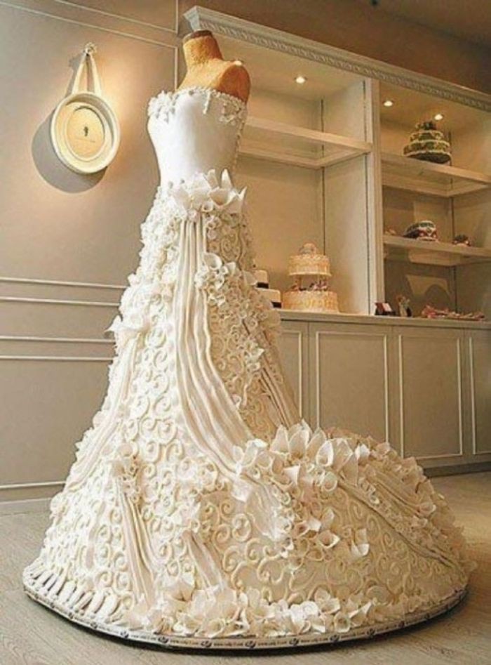  Один из нарядов невесты еда, торт