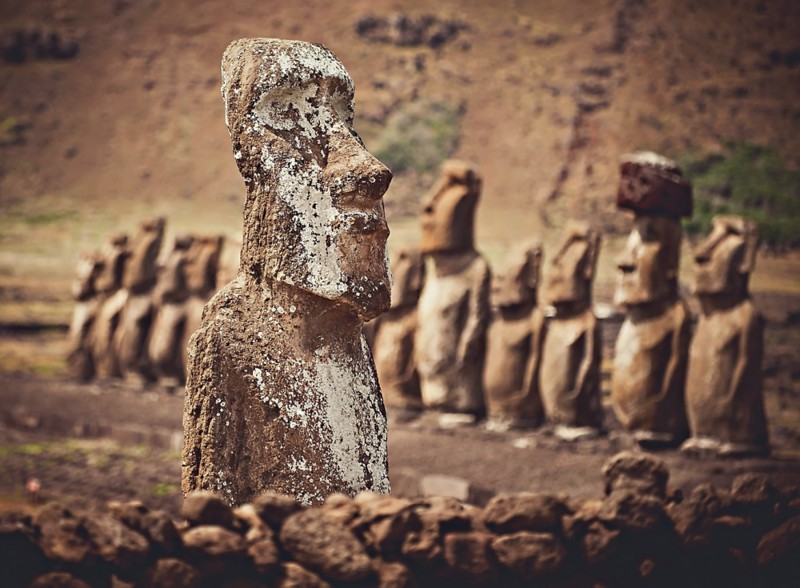 Поглазеть на загадочные статуи моаи на острове Пасхи мир, отдых, познавательно., природа, путешествия, страны
