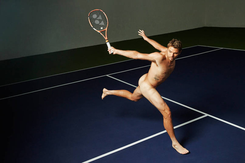 Stanislas Wawrinka joueur de tennis nu