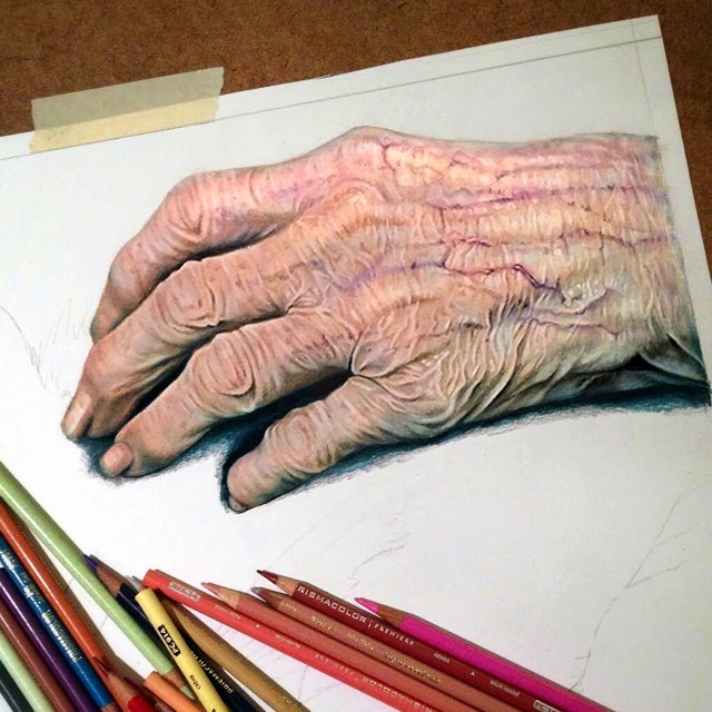 Восхитительный гиперреализм цветными карандашами от Морган Дэвидсон гиперреализм, рисунок