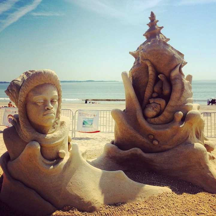 Удивительные скульптуры из песка искусство, песок, скульптура, фестиваль