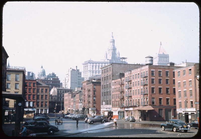7. Вид на Fulton Street. 27 сентября 1941 года. история, нью-йорк, фото