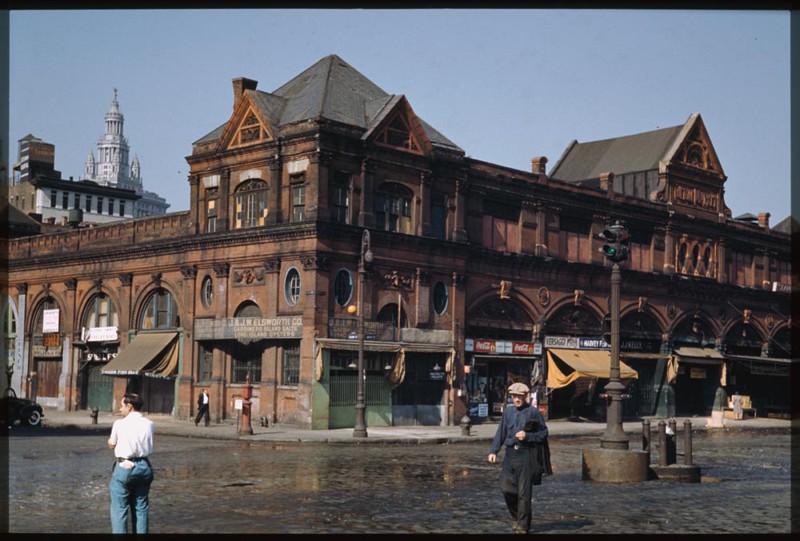 8. Старый рынок на Fulton Street, нижний Ист-Сайд. 27 сентября 1941 года. история, нью-йорк, фото