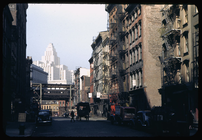 19. Вид на Moss Ave. 7 октября 1942 года. история, нью-йорк, фото