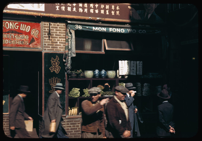 13. Окно китайского магазинчика. 7 октября 1942 года. история, нью-йорк, фото