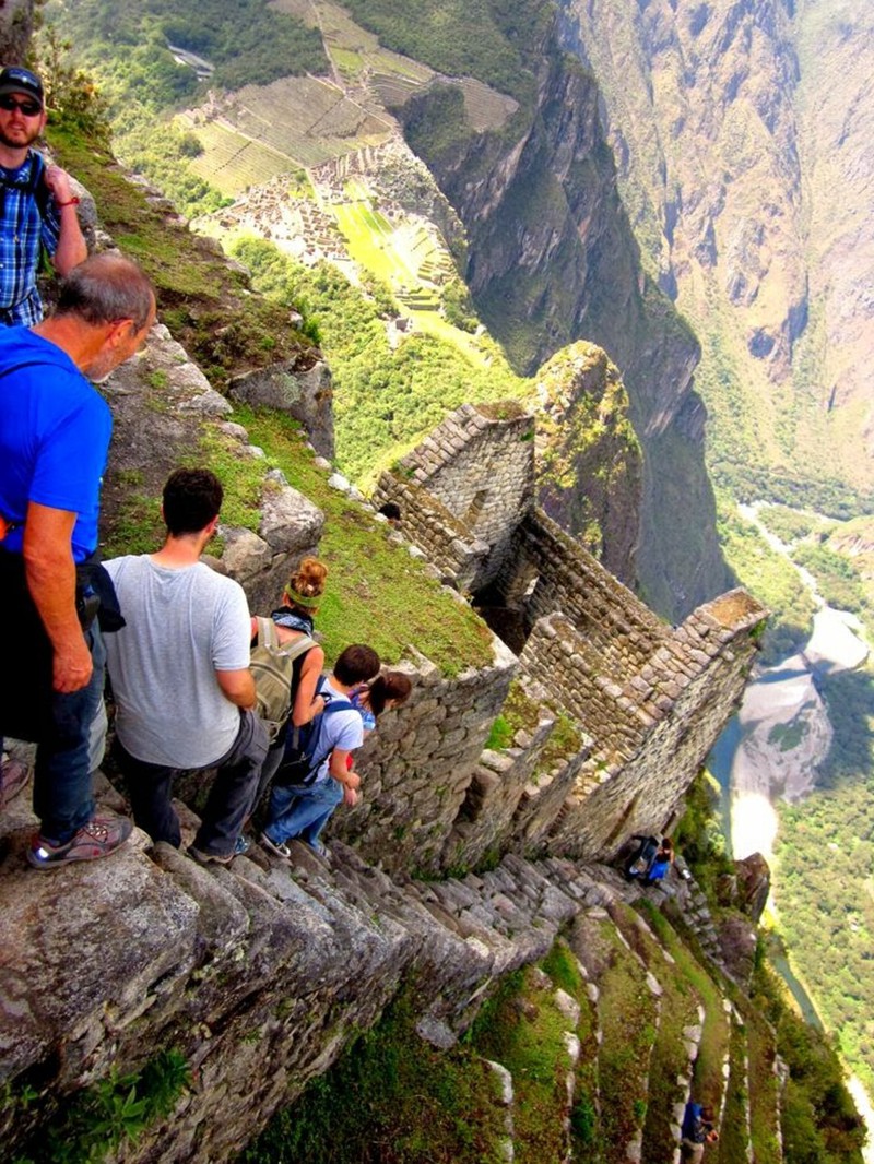 11. Спуск с горы Мачу-Пикчу. необычное, удивительные фотографии, фото