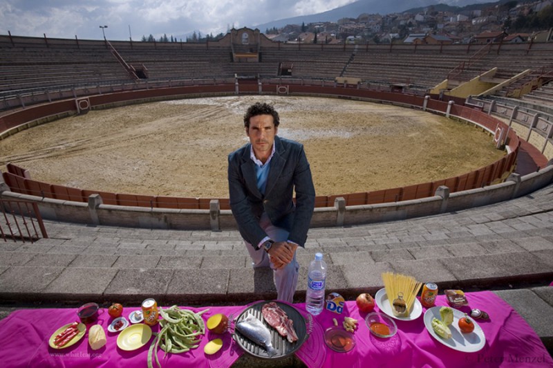 Оскар Хигарес — профессиональный матадор из Милафлорес-де-ла-Сьерра, Испания.  еда, калорийность, пища, факты