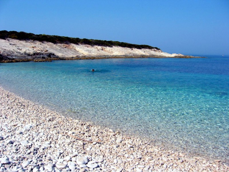 Пляж Били Бочи, остров Произд, Хорватия лагуны, моря, озёра, отдых, пляжи, реки