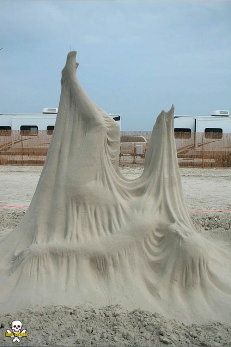 Потрясающие песчаные скульптуры, глядя на которые трудно поверить, что они сделаны из песка песок, скульптуры