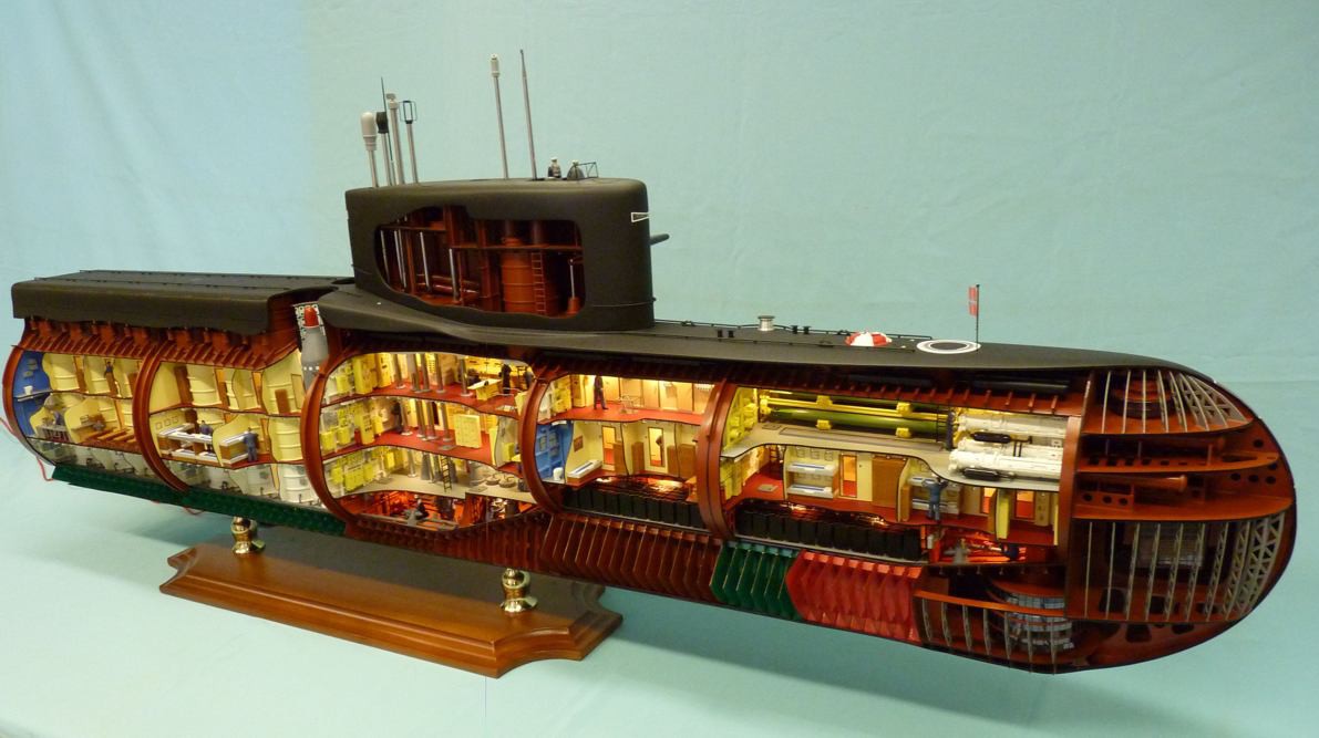Модель атомной подводной лодки 667-А "Навага" 12_1