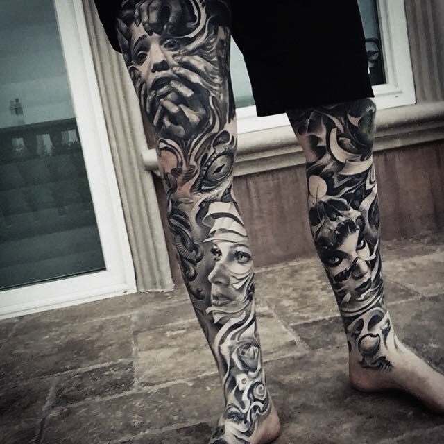 30 невероятных 3D татуировок! Таких тату вы еще не видели! рисунок, тату, татуировка, тело
