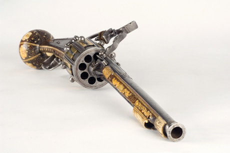 Кремневый револьвер 1597 года Кремневый револьвер, Пистолеты с кремневым замком, история