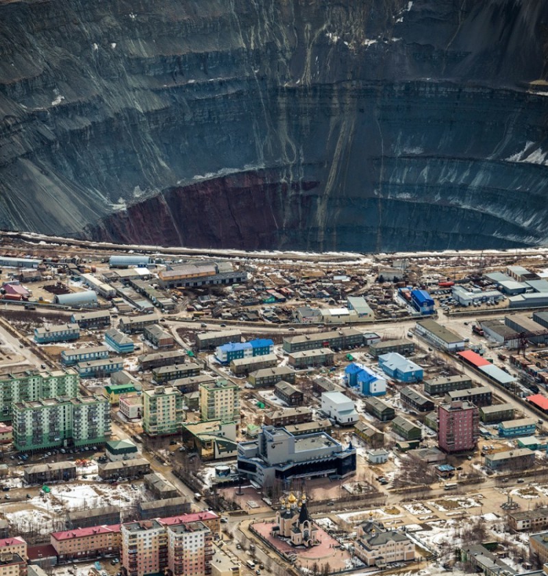 Так добывают алмазы. Город Мирный, Якутия. без фотошопа, интересные кадры, фотографии