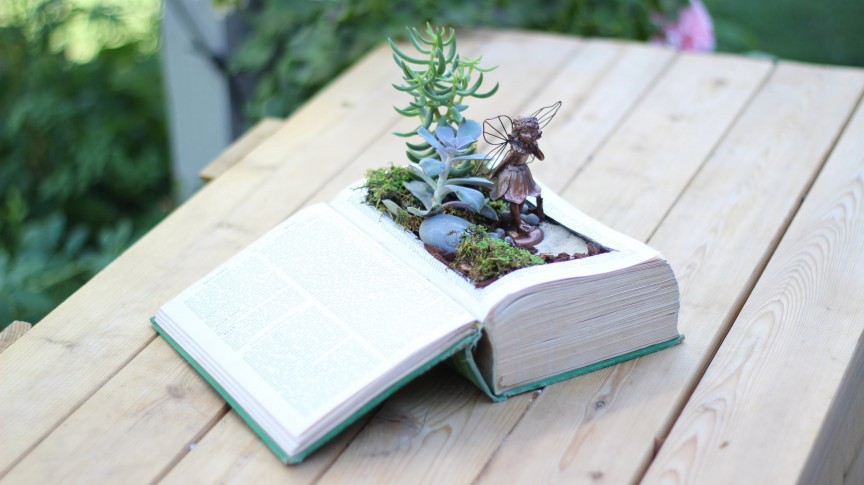 14. Сказочный сад в книге mini, дизайн, сад