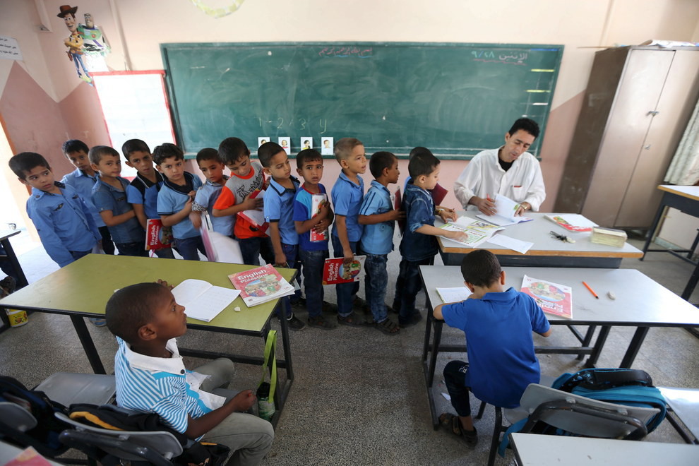 Сектор Газа день учителя, учителя, школы