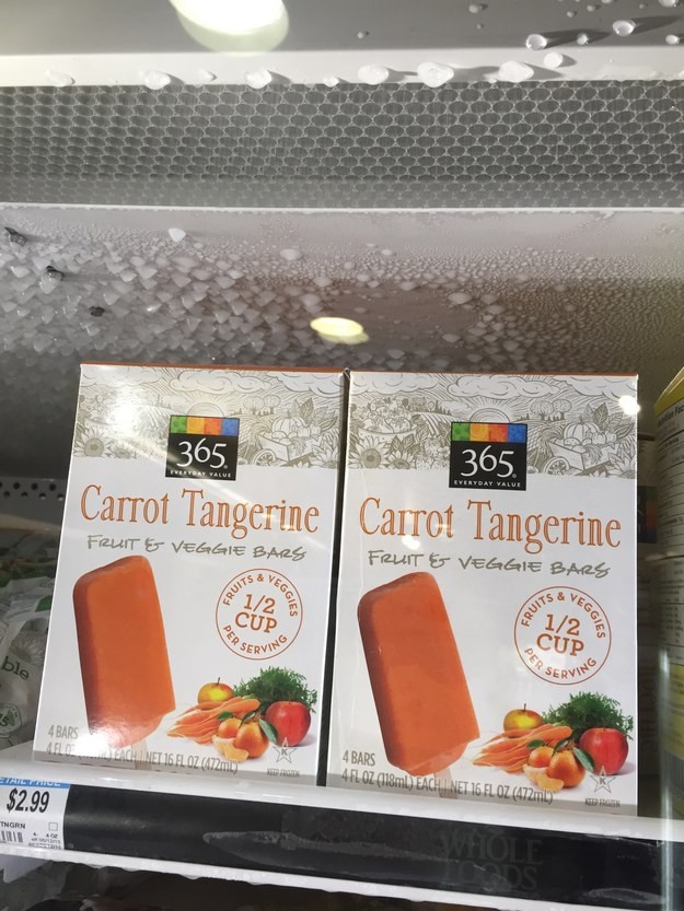 13. Морковно-мандариновое мороженое прикол, продукты