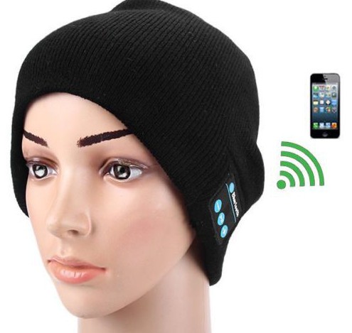 3. Bluetooth шапка - шапка со встроенными Bluetooth наушниками и микрофоном зима, одежда, юмор