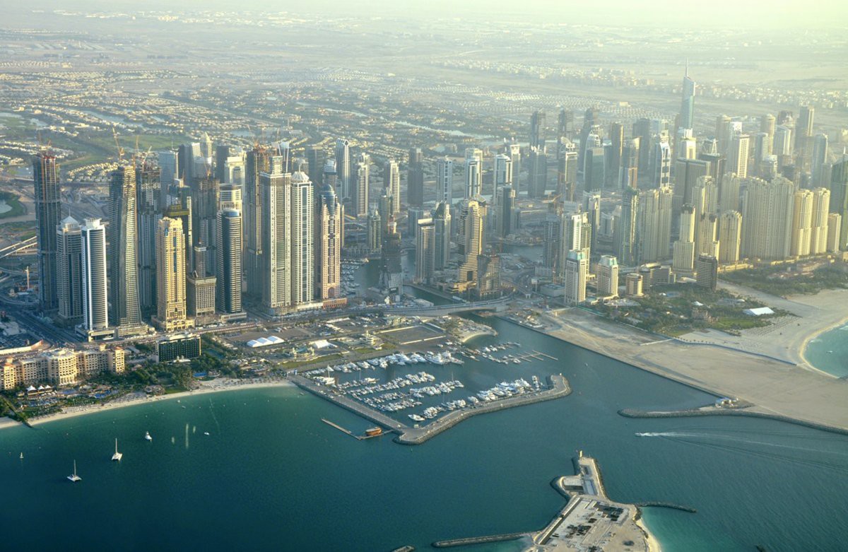 14. Дубай Марина – район вокруг залива и фешенебельная яхтенная пристань. в мире, дубай, красота