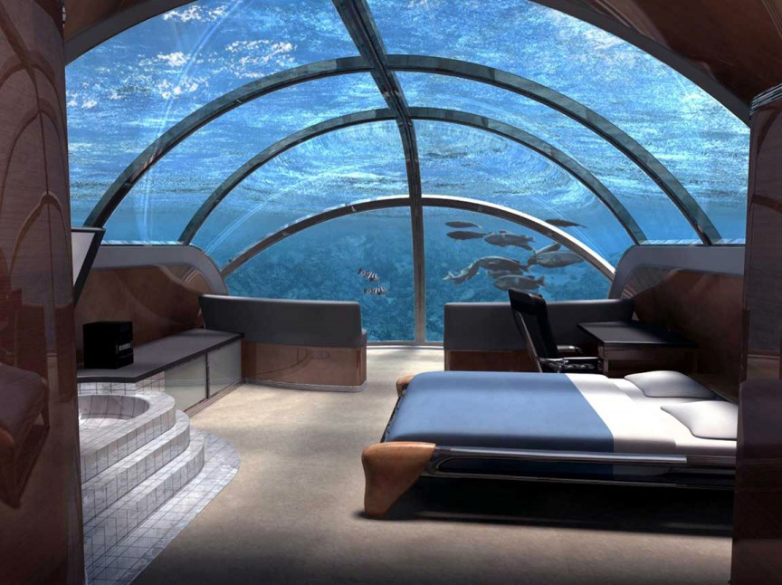 3. Подводный ресторан Посейдон мир, отель, подводный