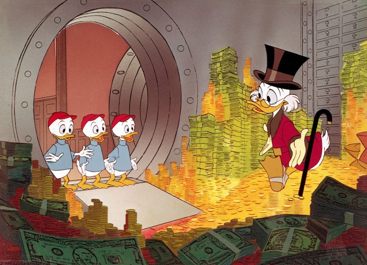 1. Скрудж МакДак – $65,4 млрд forbes, богатство, рейтинг, самые богатые персонажи