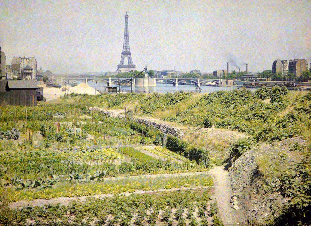 Удивительные цветные фото Парижа, сделанные более 100 лет назад история, париж, фотография