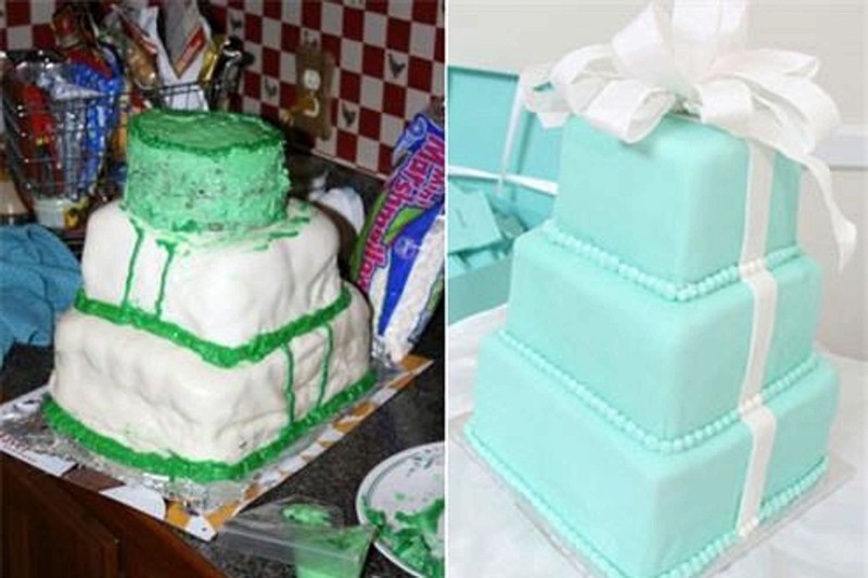 3. "Я всегда хотела свадебный торт в виде коробочек от Tiffany" неудача, свадьба, торт