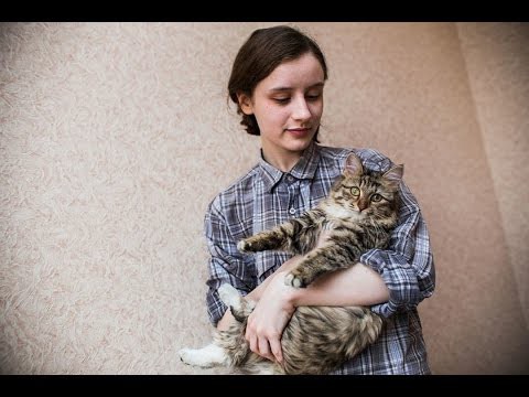 Школьница из Челябинска спасла кошку! Школьница из Челябинска спасла кошку!