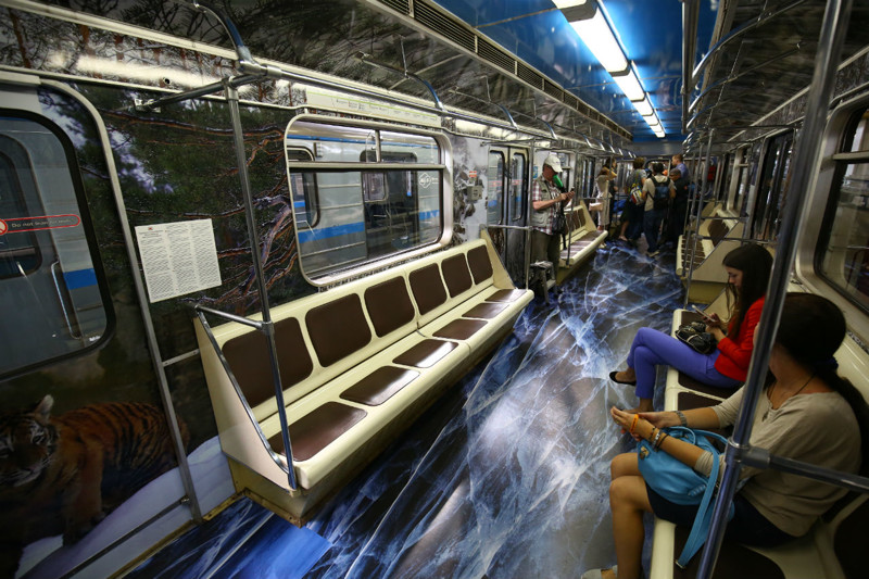 Самые необычные вагоны метро со всего мира искусство, метро, москва, необычное метро