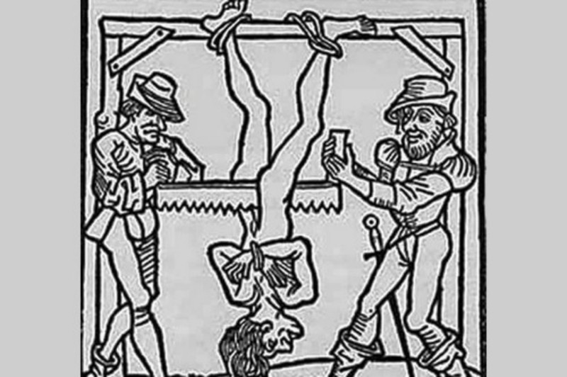 6. Пила орудия пыток, средневековье