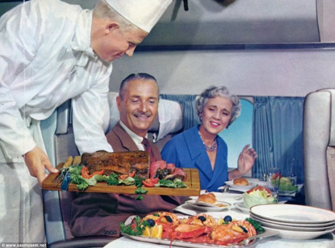 Чем кормили в самолетах полвека назад еда, самолет