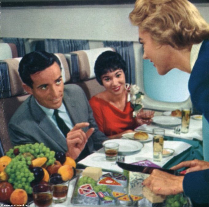 Чем кормили в самолетах полвека назад еда, самолет