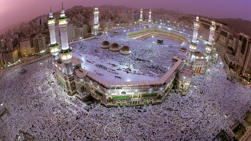 1. Мечеть аль-Харам, Саудовская Аравия  красота, мечеть, мир