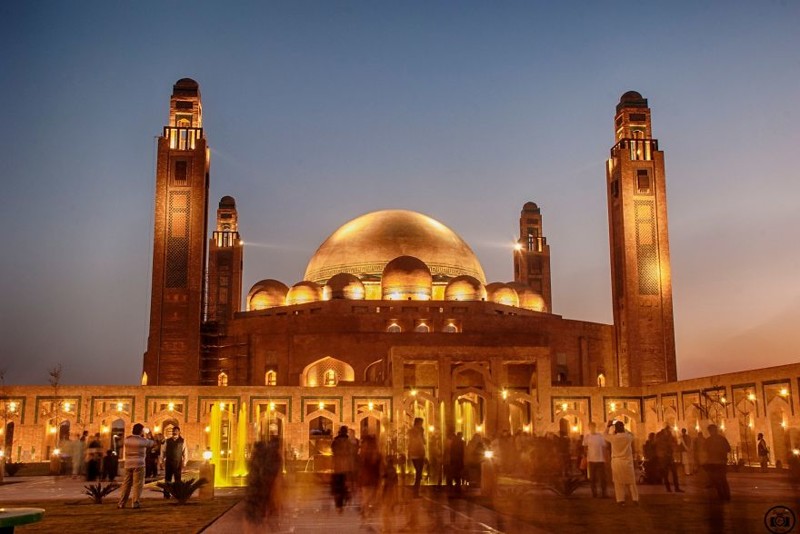 7. Великая мечеть Джамия, Пакистан  красота, мечеть, мир