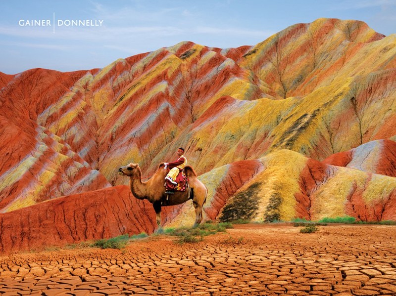 14. Разноцветные холмы в Данься, Китай красота, природа, фото, чудеса