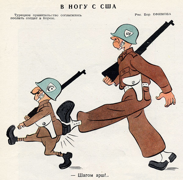 Карикатуры советских времен Кукрыниксы, карикатуры, крокодил, нато, ссср, сша height=590