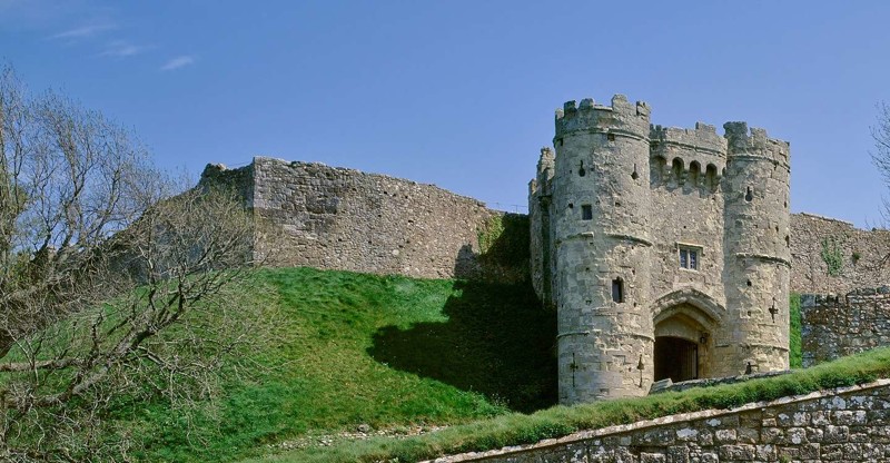 Замок Карисбрук, Англия. Построен в 1100 году. европа, замки, история, средневековье