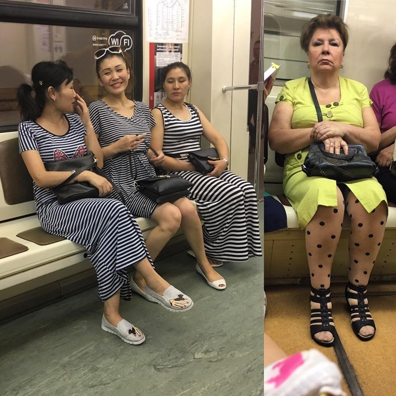 Еще один пост про модников из метро  девушки, мода, одежда, прикол, юмор