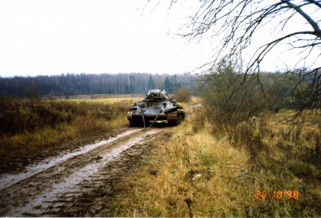 Подъём танка Т-34-76 из озера Жарки в 1998 году Великая Отечественная Война, танк Т-34-76