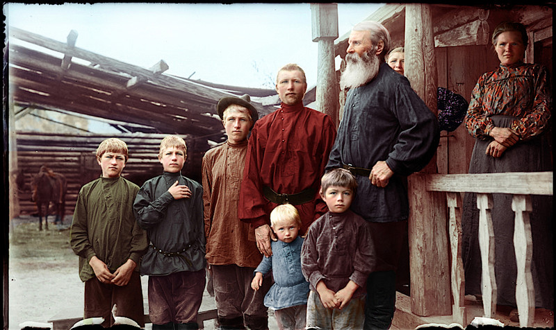 Семья из Екатеринбурга, конец XIX века celebrities, история, колоризация, редкие фотографии