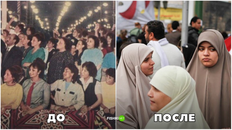 Египетские женщины 1950—1960-е годы афганистан, восток, иран, исламская революция, история