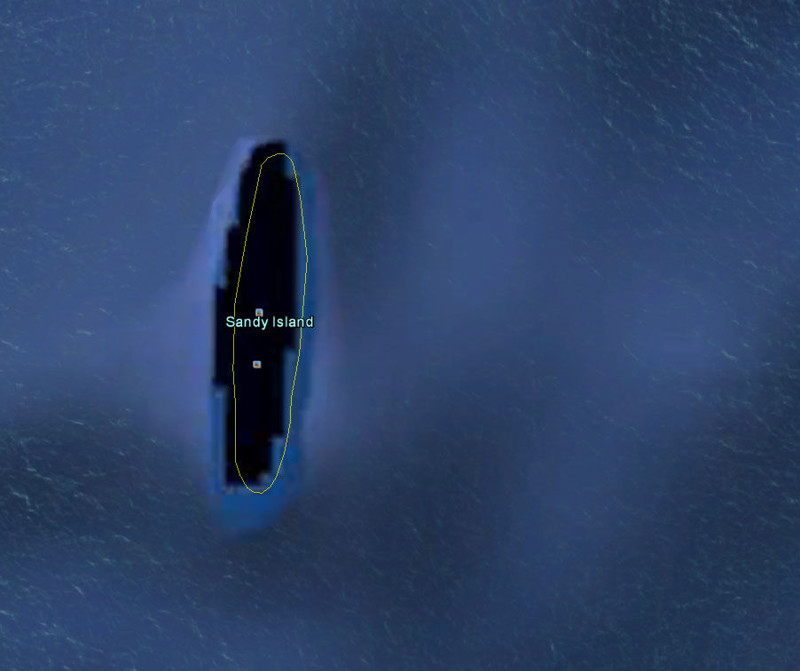 4. Острова Сэнди Айленд на самом деле не существует. Он долго показывался на Google картах из-за ошибочных записей столетней давности, но его убрали, как только осознали ошибку Google Карты, вокруг света, интересное, открытия