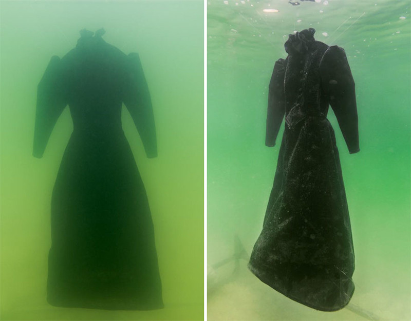 Что произойдет с платьем, если поместить его на два года на дно мертвого моря? платье, проект, соль