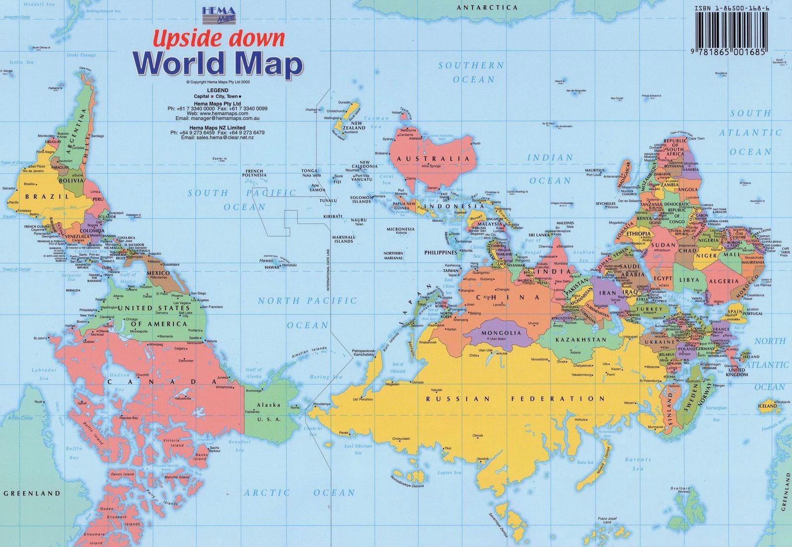 Карта мира для Австралии Карты мира, страны