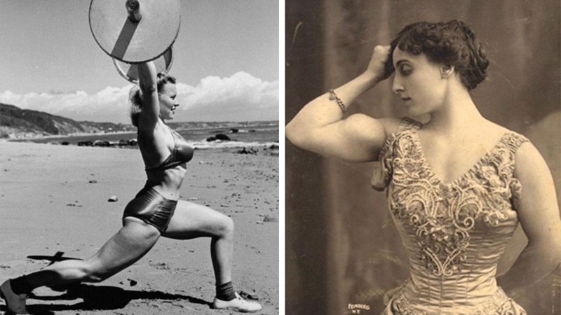 Как выглядели первые женщины-бодибилдеры начала XX века бодибилдер, женщины, спорт